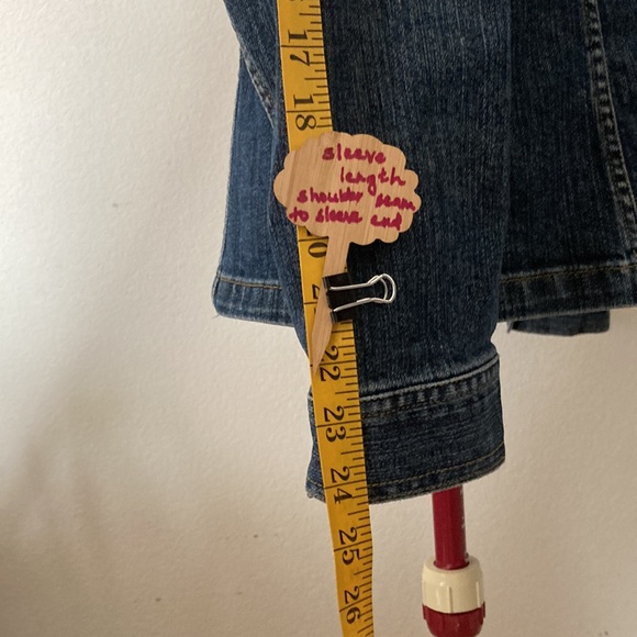 Jones Sport stretch Size Large denim jacket made in Colombia 98%cotton 2%spandex - Picture 3 of 14